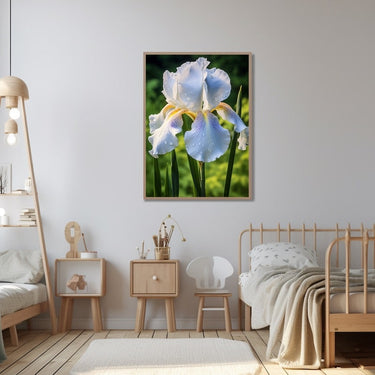 Tableau Iris Blanc